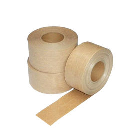 ブラウン色のパッキングのための頑丈な補強されたクラフト紙の粘着テープ