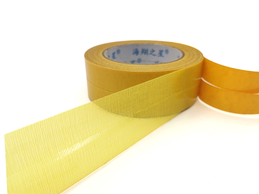 強い防水二重味方された布のカーペット テープ黄色のスーツの固定/接続