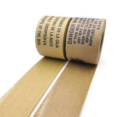 カートンのシーリングのために紙テープ単一の味方された印刷書き込み可能なクラフト