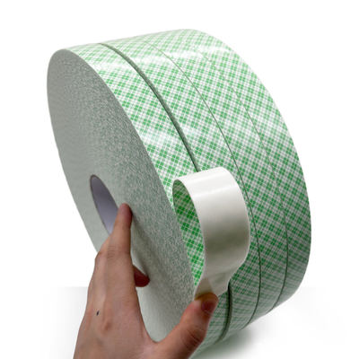 2重コーティング PU 泡テープ 1mm 白いアクリルアレッシブ 24m