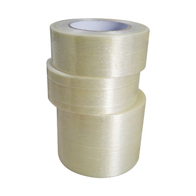 150mic 厚さと48mm*40mのバンドリングのサイズを持つ防水モノオリエンテッドファイバーグラスフィラメントテープ