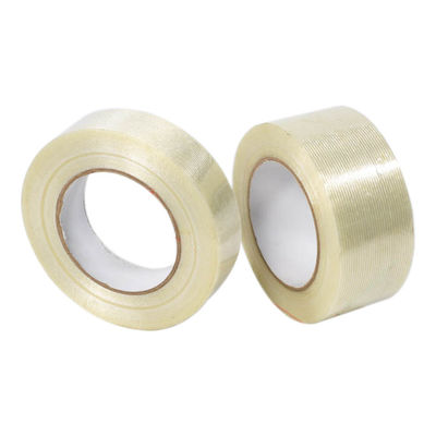 150mic 厚さと48mm*40mのバンドリングのサイズを持つ防水モノオリエンテッドファイバーグラスフィラメントテープ