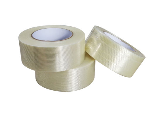 150mic 厚さと48mm*40mのバンドリングのサイズを持つ防水モノオリエンテッドファイバーグラスフィラメントテープ